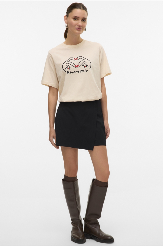 VMMELINA HW SHORT SKORT SOLID NOOS 10332054 BLACK